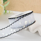 4cm Double-Sided Satin Ribbon Stripe Sequin DIY Gift Wrap Craft Ribbon Richie's 2 L