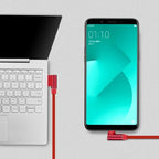 90° USB-A to USB-C Fast Charging Cable Nylon Braided L-Shape USB Charging Cable Richie's