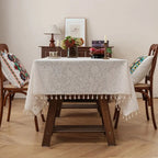 European Floral Embossed Tablecloth – Waterproof & Easy Clean Rectangular Tablecloth Richie's
