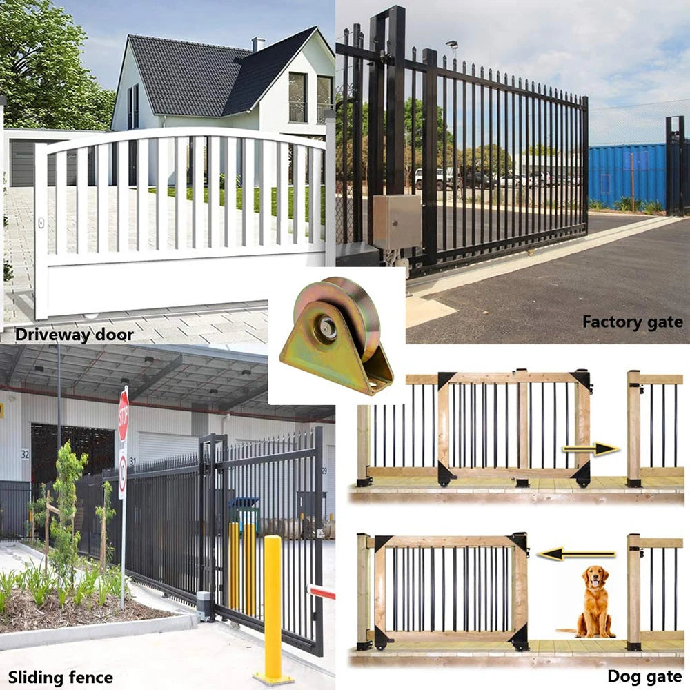 3" V-Groove Sliding Gate Wheel Heavy Duty Rigid Caster – V Track Gate Wheel Caster Richie's