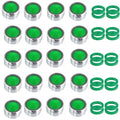 20 Pcs Brass Faucet Aerator Water Saving Anti-Splash Bubbler Faucet Aerator Richie's brass green-20