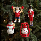 Red & White Plastic Christmas Tree Hanging Ornaments – DIY Christmas Ornaments Richie's