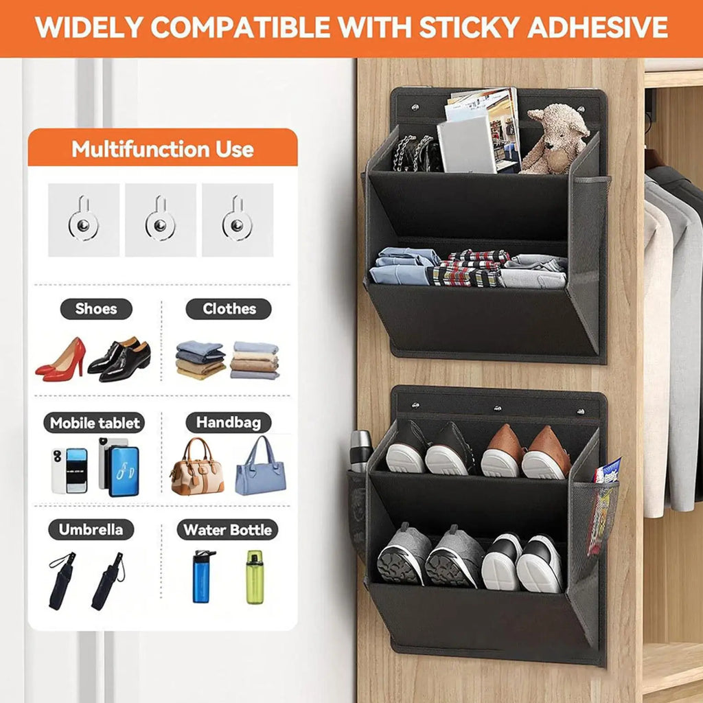 RV Wall Shoe Rack Adhesive Organizer – Space-Saving Storage Wall Shoe Organizer Richie's