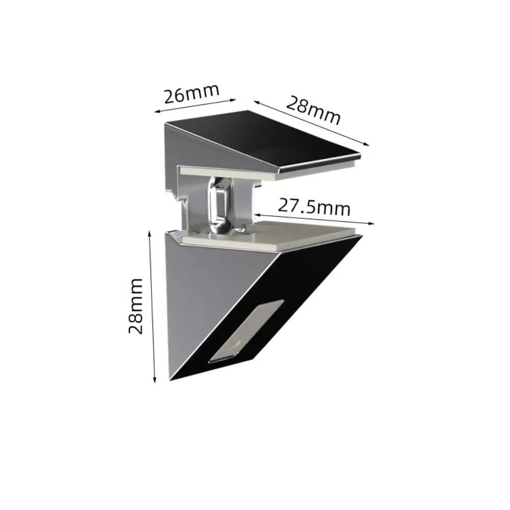 Zinc Alloy Glass Shelf Brackets – Adjustable Wall Clamps Glass Shelf Brackets Richie's