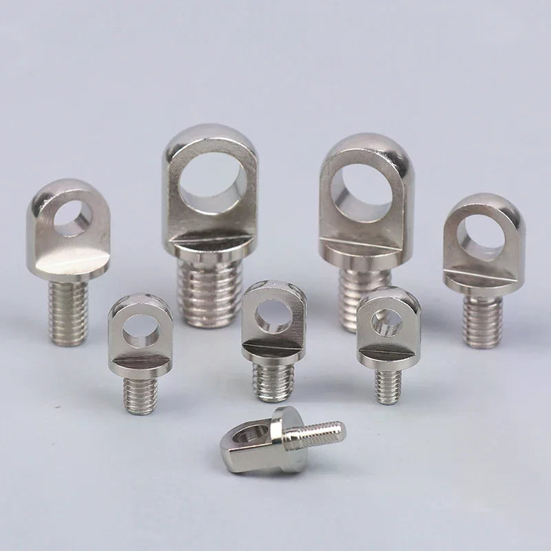 Brass Eye Bolts & Stud Nuts Set M3–M10 | 3Pcs Lifting Eye Screws Eye Bolt Set Richie's