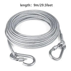 Stainless Steel Wire Rope Clothesline with Metal Buckle | Indoor & Outdoor Wire Rope Clothesline Richie's A3-9m