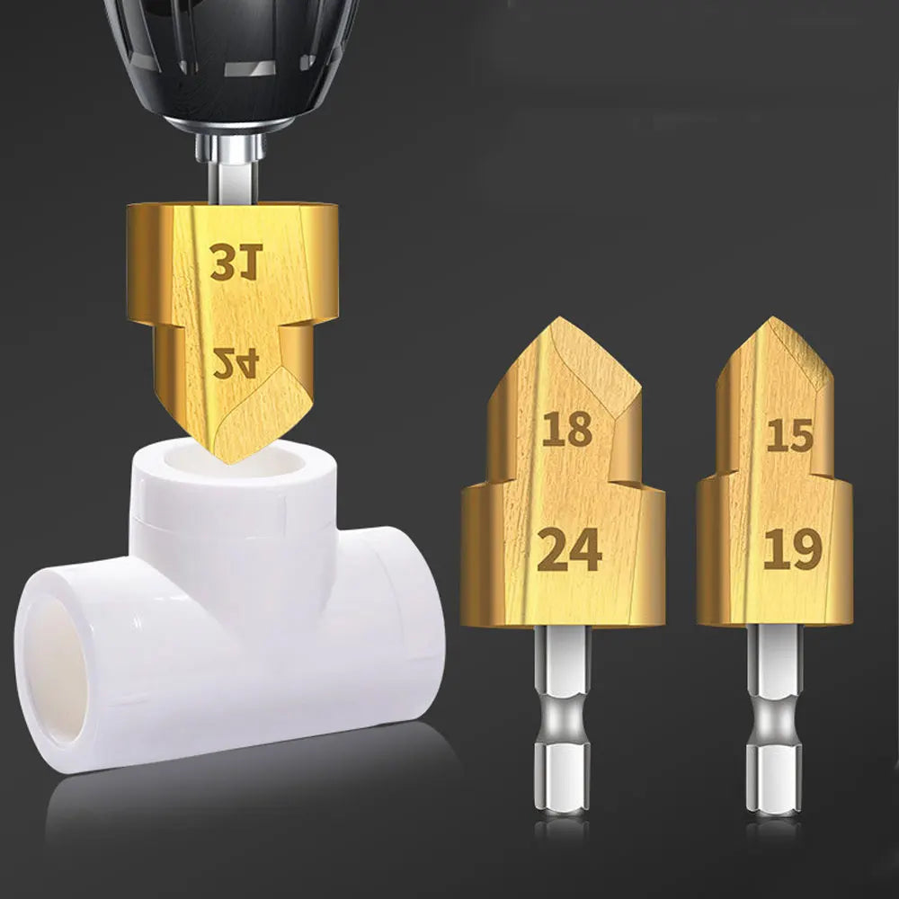 Binoax PPR Pipe Reamer Chamfer Step Drill Bit 20/25/32mm Step Drill Reamer Richie's