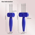 Ergonomic Latch Hook Tool – Portable Cord Knitting Hook Latch Hook Knitting Tool Richie's