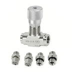 5-Pack G3/8 Hydraulic Flow Control Valve L08 Alloy Steel Bidirectional Hydraulic Control Valve Richie's