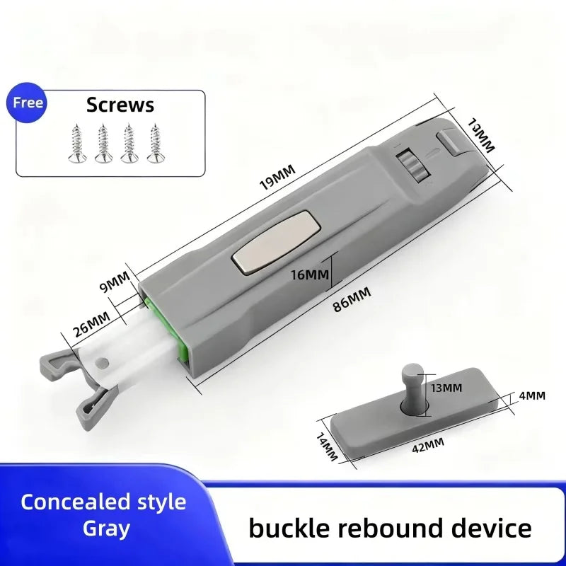 5PCS Push-to-Open Cabinet Catches Damper Buffer Hardware Cabinet Door Catches Richie's 5PCS 1
