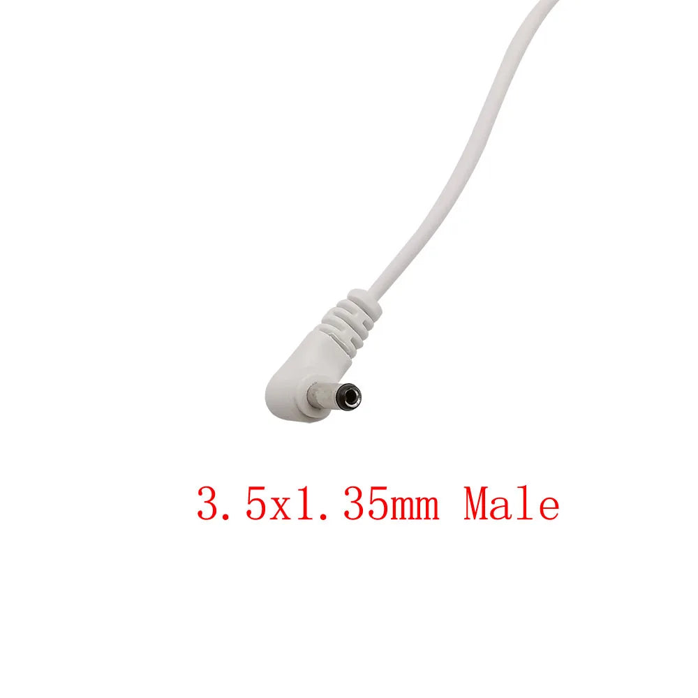 USB to 3.5mm x 1.35mm DC 5V Charging Cable 100cm – White USB Power Cable Richie's