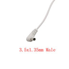 USB to 3.5mm x 1.35mm DC 5V Charging Cable 100cm – White USB Power Cable Richie's