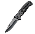 Folding Fillet Knife Stainless Steel PP Handle – Fishing & Camping Folding Fillet Knife Richie's Black