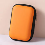 Portable EVA Travel Cable & Earphone Organizer Zipper Case Travel Cable Organizer Richie's Orange