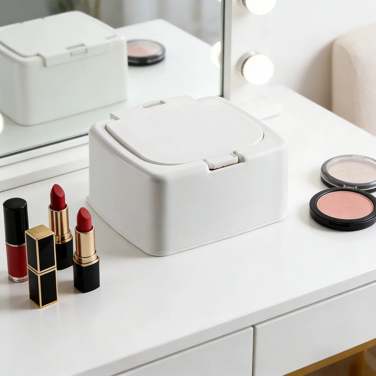 Clear Stackable Makeup Organizer | Dust-Proof Drawer Divider Makeup Organizer Richie's