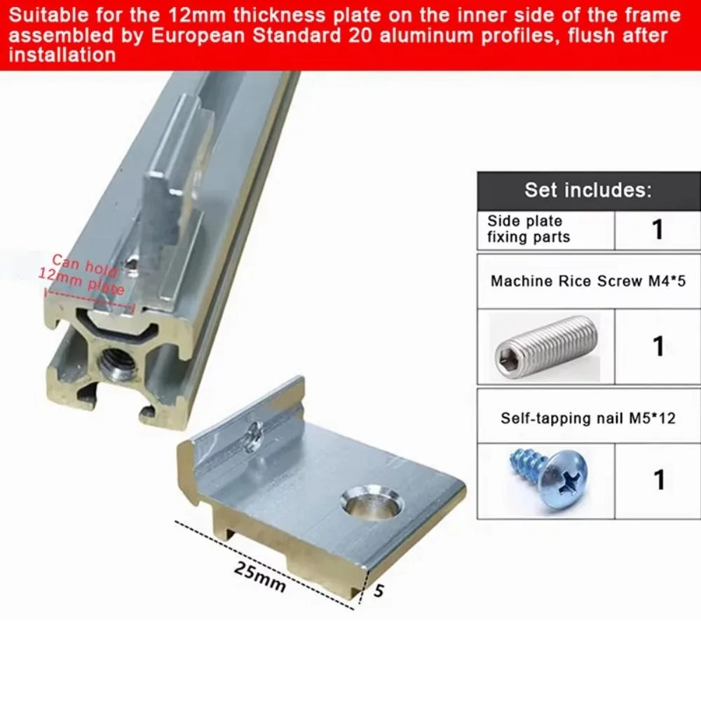 Aluminum Profile Corner Bracket DIY Frame Support Fixture Corner Bracket Richie's 2020
