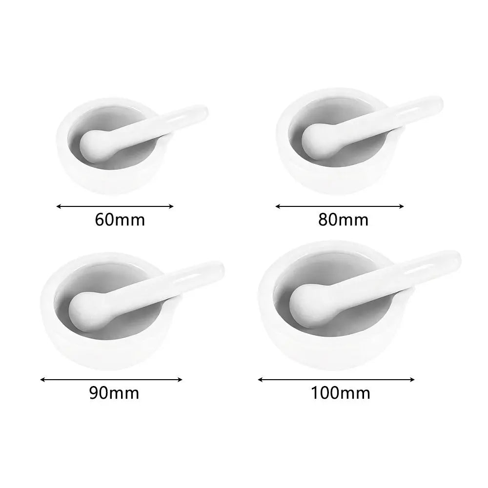 White Ceramic Mortar & Pestle Set | Porcelain Spice Grinder Mortar & Pestle Set Richie's