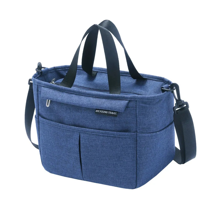 Insulated Waterproof Lunch Bag – Isothermal Portable Food Bag Insulated Lunch Bag Richie's blue