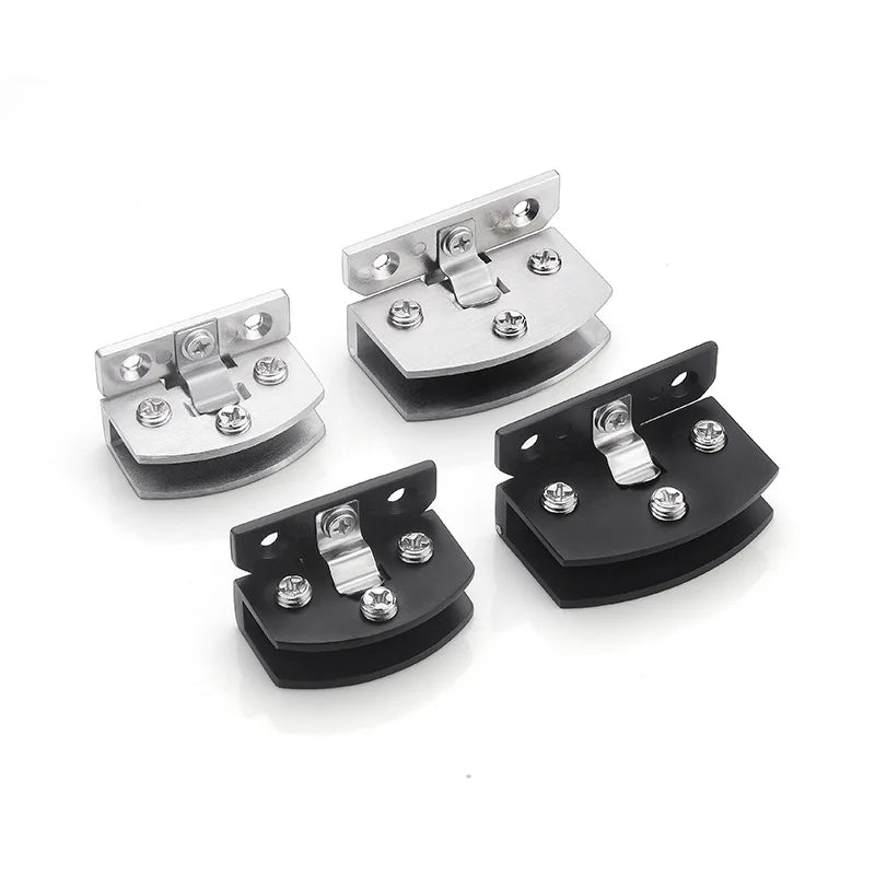 Punch-Free Cabinet Glass Hinge Clamp – Zinc Alloy Door Hinge Cabinet Glass Hinge Richie's