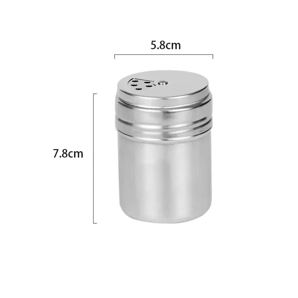 Stainless Steel Spice Shaker Jar | Rotating Lid – Salt & Pepper Spice Shaker Jar Richie's M-Multi-purpose
