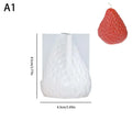 Strawberry Silicone Candle Mold – 1/4 Cavity DIY Fruit Shape Silicone Candle Mold Richie's A1