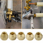 Brass Flare Nut Tube Fittings 1/8"–3/4" Air Conditioning Pipe Brass Flare Fitting Richie's