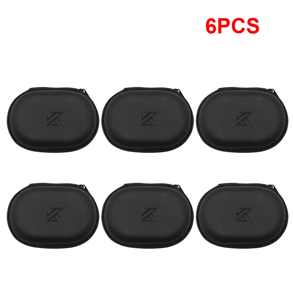 Universal PU Leather Earphones Case – Portable Storage Box Earphone Storage Case Richie's 6PCS
