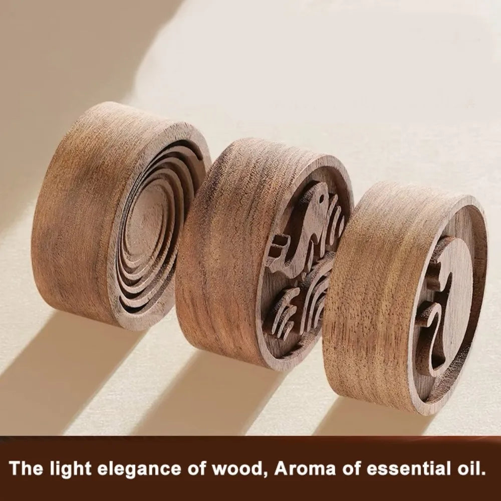 Wooden Essential Oil Diffuser Portable Aromatherapy Ornament Essential Oil Diffuser Richie's