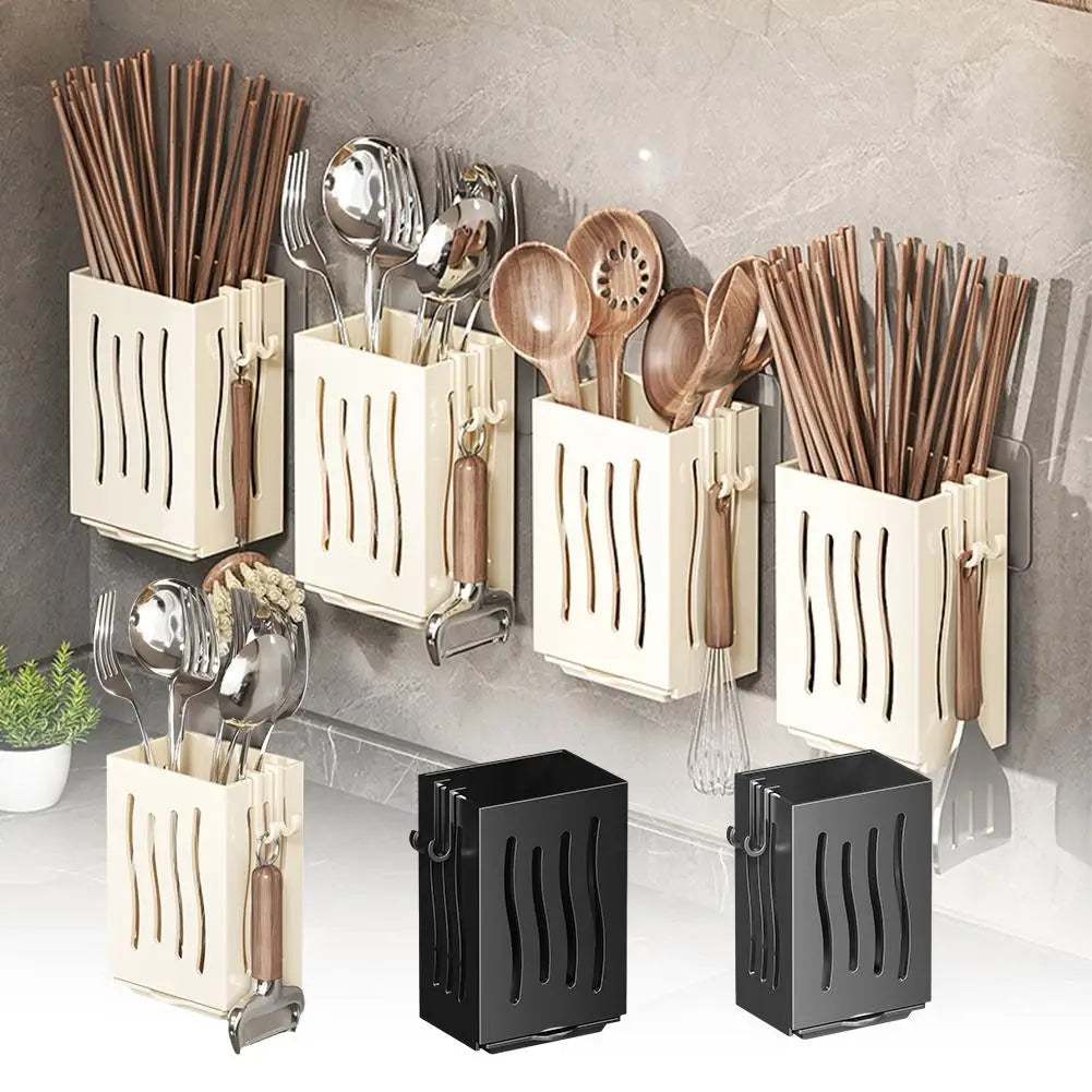 Wall Mounted Kitchen Utensil Rack & Chopstick Holder Kitchen Utensil Rack Richie's
