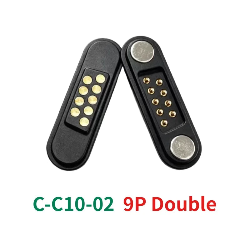3-Pin Magnetic Pogo Pin Connector Male Female Set | CE RoHS Magnetic Pogo Connector Richie's C-C10-02 9P Double 5 Set