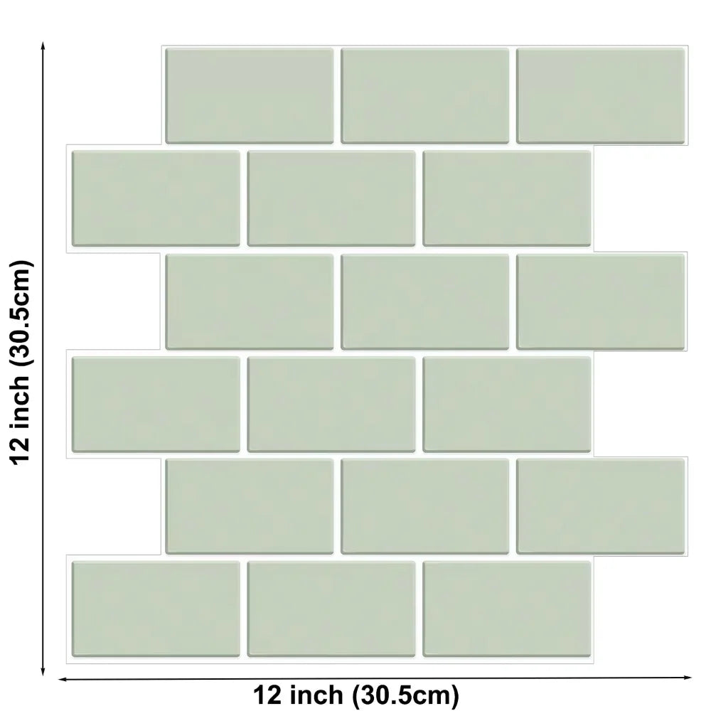 3D Brick Peel & Stick Wall Stickers – PVC Subway Tile Decals Wall Tile Stickers Richie's