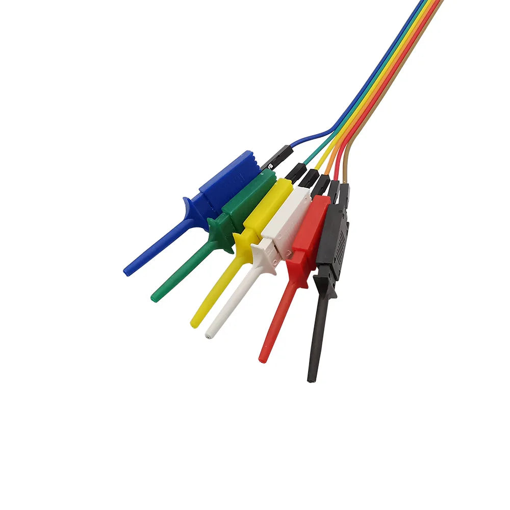 6-Pin Logic Analyzer Hook Clip Probe Jumper Wire Set 20/30cm Logic Analyzer Probe Richie's