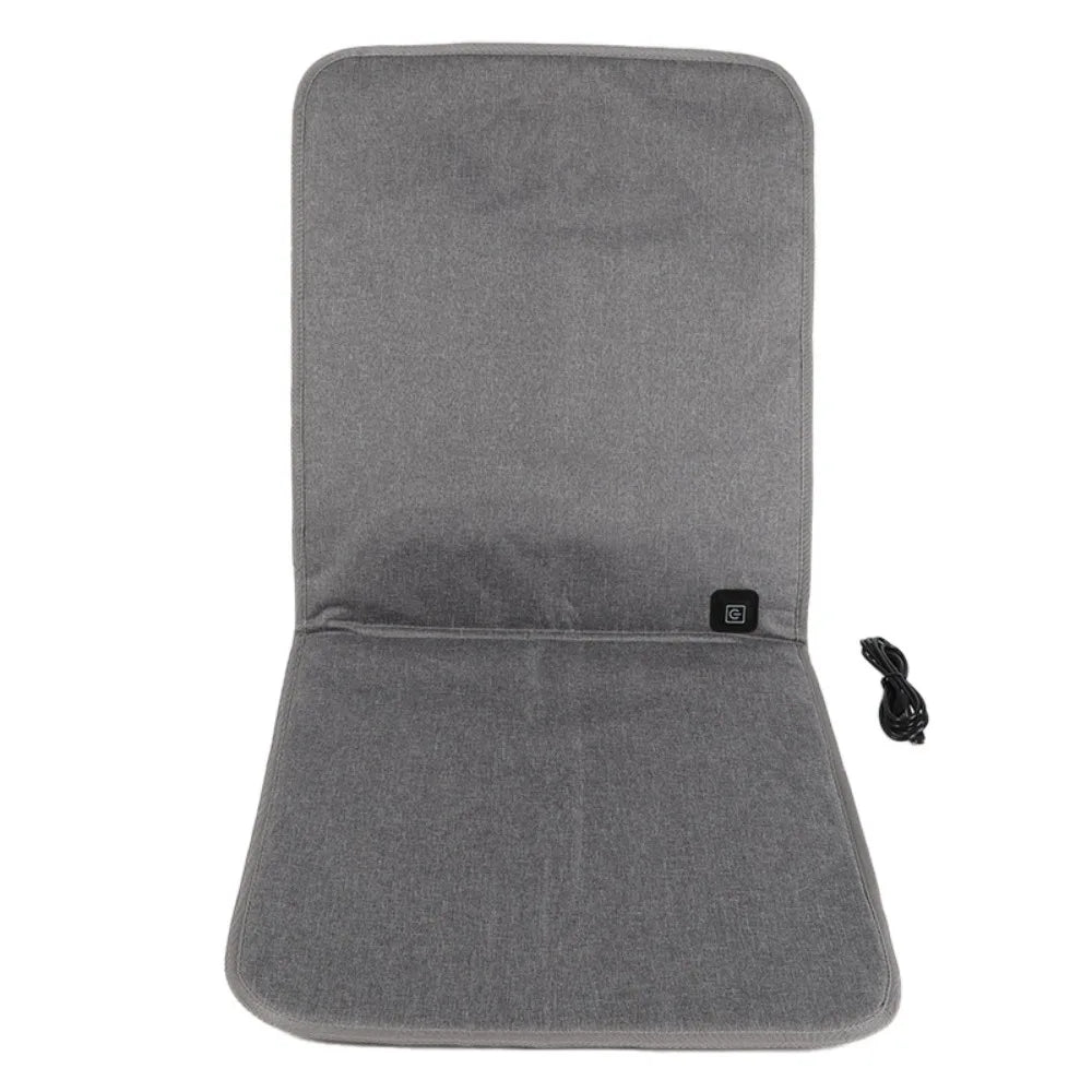 USB Heated Seat Cushion – 3 Temps, Waterproof, Anti-Slip Mat Heated Seat Cushion Richie's Grey 43x90cm