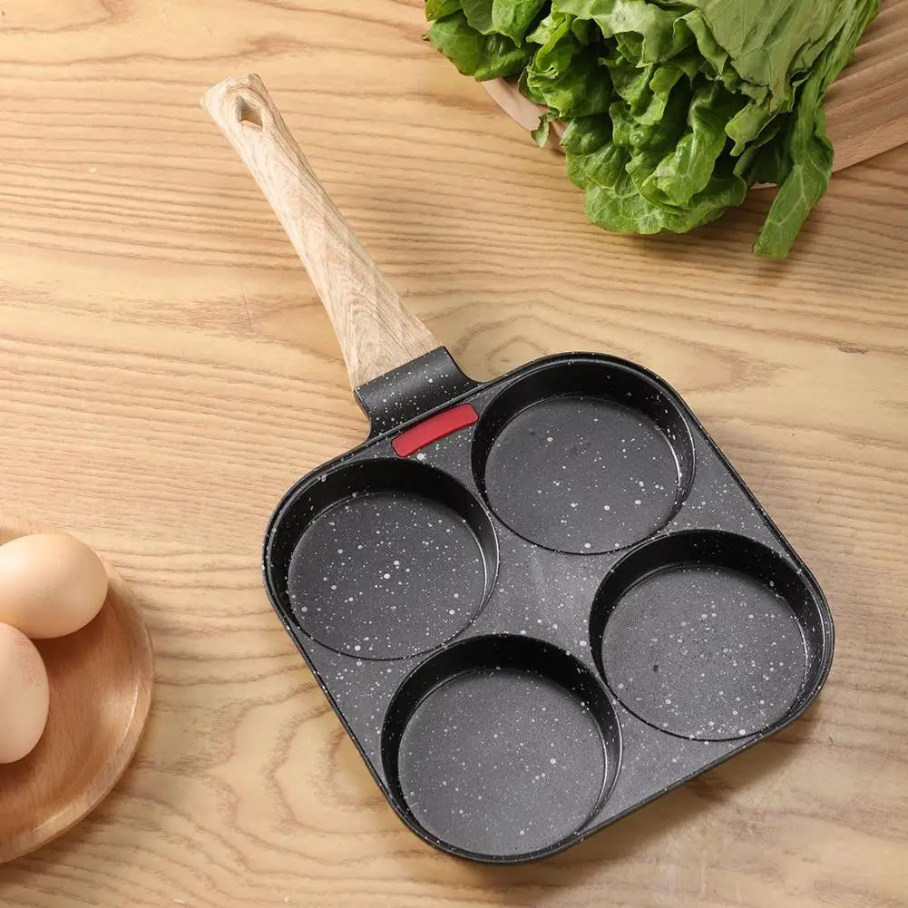 Non-Stick 4-Cup Egg Frying Pan – Aluminum Omelette Cooker Egg Frying Pan Richie's
