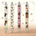 4-Pack Dachshund Ballpoint Pens – Cute Black Ink Novelty Pens Novelty Ballpoint Pens Richie's Dog 4 Pcs