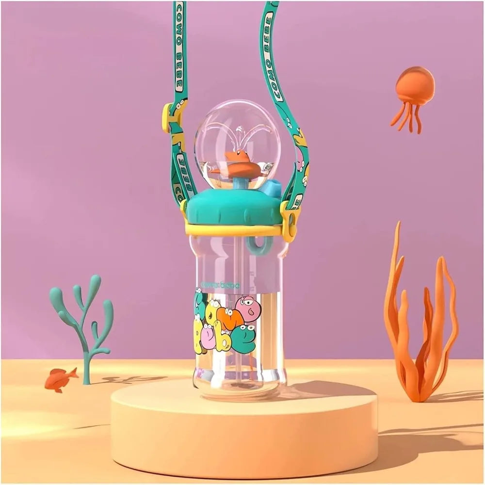 Whale Straw Cup for Kids – Leak-Proof Insulated 220ml/350ml Kids Straw Cup Richie's Green 2
