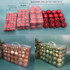 100PCS Christmas Ball Ornaments Set – 8cm, 18 Colors Baubles Christmas Ornament Set Richie's