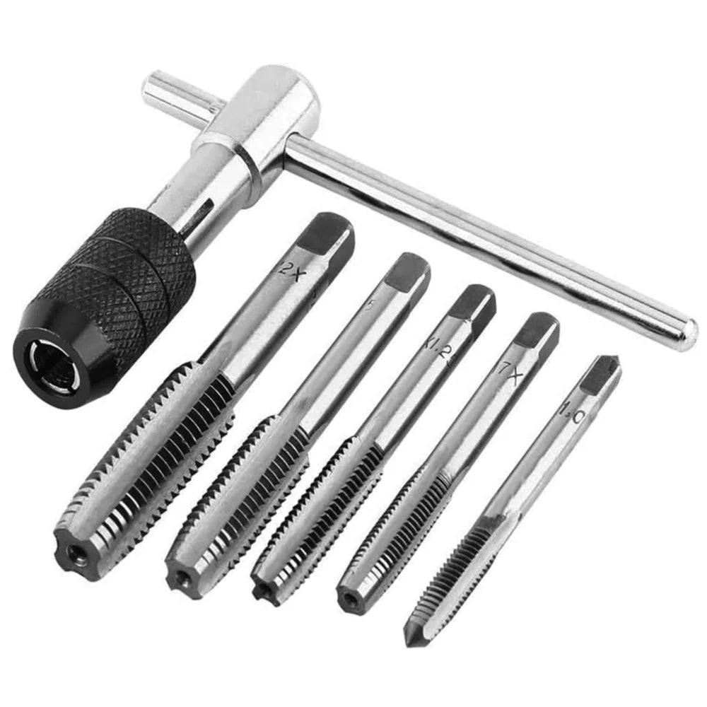 6-Piece T-Handle Tap Wrench Set – Metric Taps M3 M4 M5 M6 M8 Tap Wrench Set Richie's 6pcs