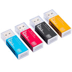 4-Port USB 2.0 Alloy Card Reader – SD TF M2 MS MMC with LED USB Card Reader Richie's