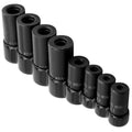 8-Piece Thread Tap Socket Set 1/4" & 3/8" Drive Adapter Kit Tap Socket Set Richie's 8pcs