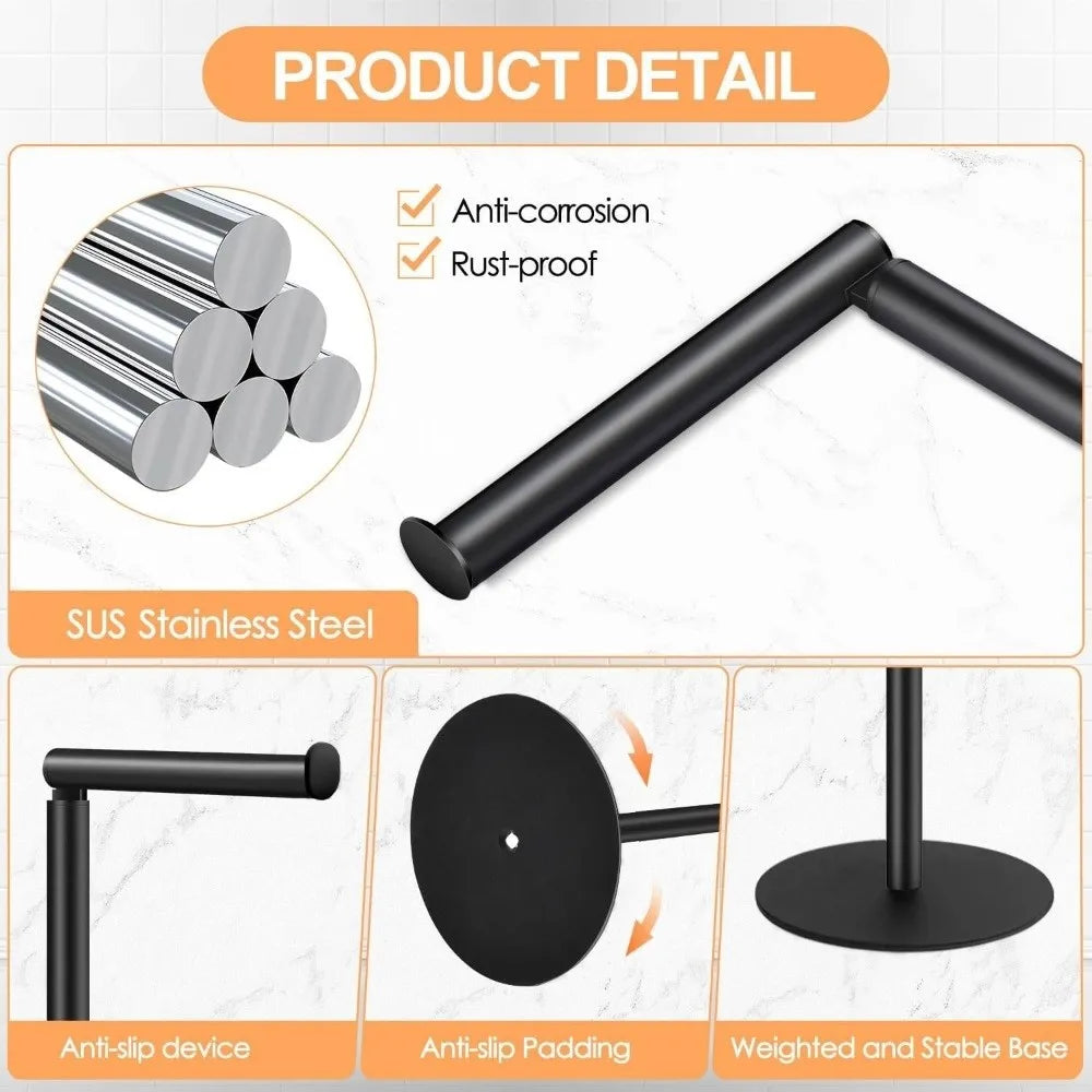 Freestanding Stainless Steel Toilet Paper Holder Stand Toilet Paper Holder Richie's