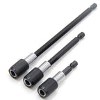 3PC Hex Quick Release Screwdriver Extension Rod Set | CR-V Steel Drill Extension Rod Richie's 3pc 60-150mm set