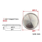 304 Stainless Steel Sanitary Clamp End Cap Fitting 25.4–155mm Sanitary Pipe Fitting Richie's A7