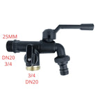 Black Brass Anti-Freeze Outdoor Faucet Dual Outlet 3/4 Inch Outdoor Garden Faucet Richie's DN20 Double outlet
