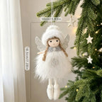 Plush Christmas Angel Ornament – Fluffy Wings Hanging Pendant Christmas Ornament Richie's Style-2