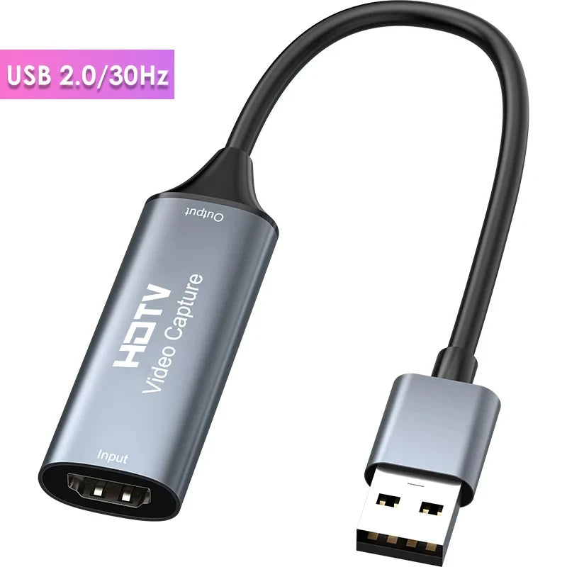 USB 3.0 4K Video Capture Card 1080@60Hz for PS4/5 Xbox Switch Video Capture Card Richie's USB 2.0