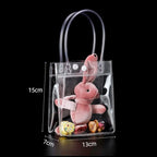 Clear PVC Jelly Handbag – Large Capacity Transparent Gift Bag PVC Jelly Handbag Richie's 13x7x15cm -