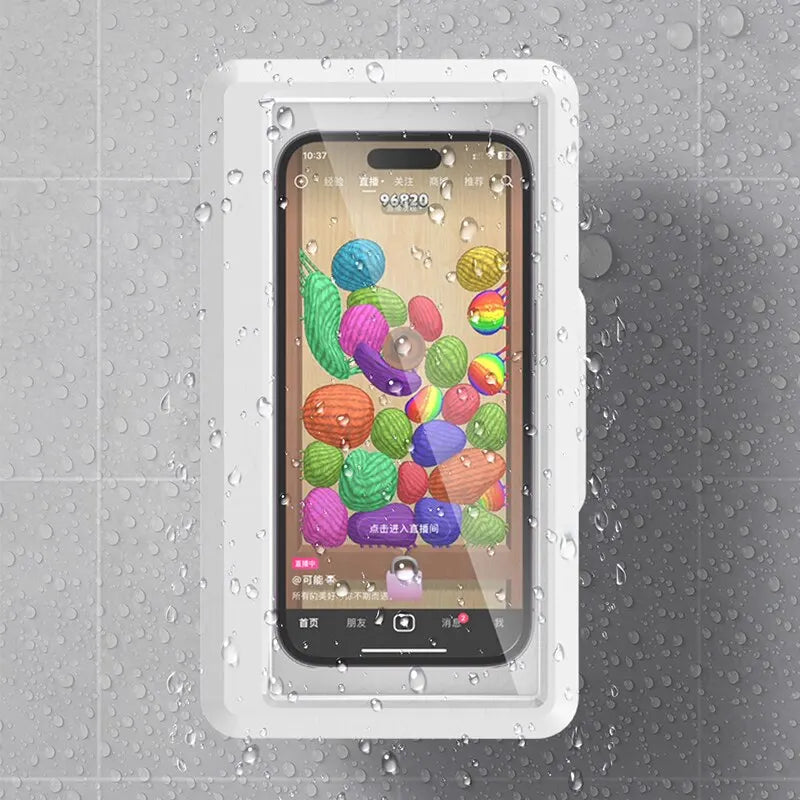 Waterproof Shower Phone Holder Anti-Fog Wall Mount Case Shower Phone Holder Richie's