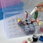 42-Axis Transparent Sewing Thread & Bobbin Storage Box Sewing Thread Organizer Richie's