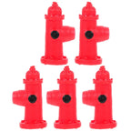 5Pcs Miniature Resin Fire Hydrant Figurines for Micro Landscape Miniature Figurine Set Richie's